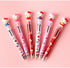 0.7mm 6-Color Multicolor Ballpoint Pen w/Cat Face Figure 1PC (Red)...