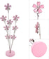 8-Branch Family Tree Picture Frame Holder, Card Photo Clips Holder Desk Stand for Memo Paper Note Photo Christmas Wedding Card Display (Cherry Blo...