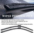 OEM Quality Windshield Wiper Blade Replacement for Chevy Malibu Traverse GMC Acadia Saturn Outlook 2009 2010 2011 2012 - High Performance Original...