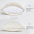 Top Finel Cream White Decorative Throw Pillow Covers 18 X 18,Soft Couch Living Room Sofa Velvet Cushion Case Pack of 2,Christmas Home Decor for Be...