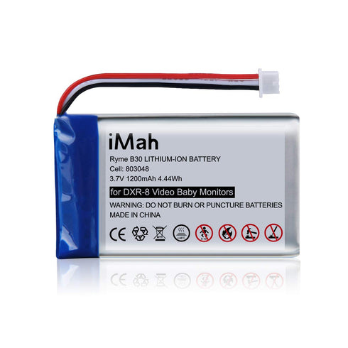 Replacement for Infant Optics DXR-8 Baby Monitor Battery Sp 803048 3.7V 1200mAh Lithium-ion Rechargeable, Pack of 2...