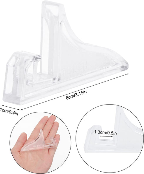 Coitak 2 PCS Acrylic Stands Clear Mini Display Easel Holder for Displaying Sand Picture...