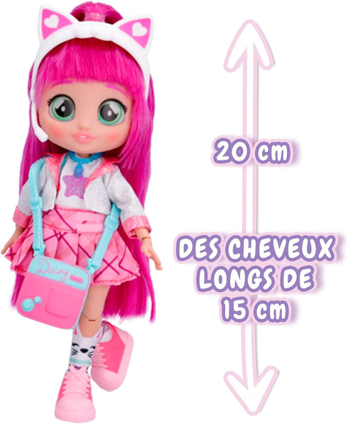 Cry Babies BFF Daisy Fashion Doll with 9+ Surprises including Outfit and Accessories for Fashion Toy, Girls and Boys Ages 4 and Up, 7.8 Inch Doll,...