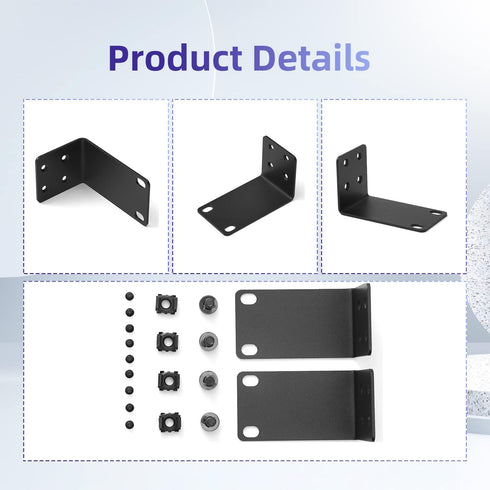Universal Rack Mount Kit 1U Rack Ears for NETGEAR Series Switches (JGS/MS/RPS/SRX/XS/XSM/FS Series)...