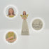 Blossom Bucket Family is Love Heart Soft Cream 6 inch Resin Stone Collectible Angel Figurine...