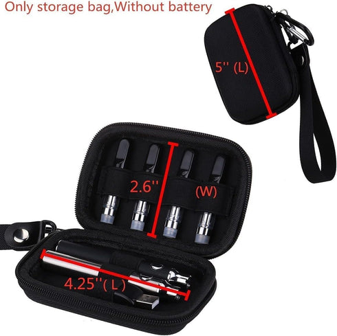 FboxBK Hard Carrying Case(Case Only) for Battery Tank Holder Case Hard Accessories Carrying Pouch Cover Bag for 510 Battery Charger Mini Universal...