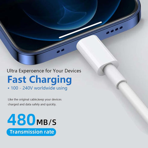 2 Pack iPhone 15 Carplay USB Cable for iPhone 15, 15 Pro Max, 15 Plus Car Charger, iPad Pro 12.9/11, iPad 10 Generation, iPad Air 5 Generation/4 G...