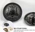 Wakauto 30Pcs Antique Metal Buttons with Round Vintage Sewing Buttons Coats Buttons Jacket Buttons Metal Blazer Button Set for DIY Craft (Black)...