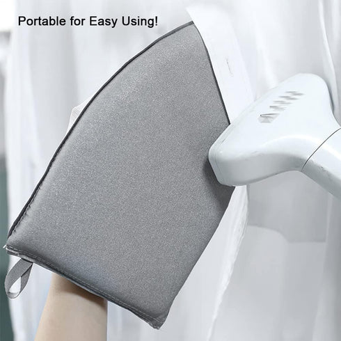 DGQ Garment Steamer Ironing Glove 2 Pcs Heat Resistant Garment Steamer Mitt Mini Ironing Board Glove with Finger Loop Garment Steamer Accessories...