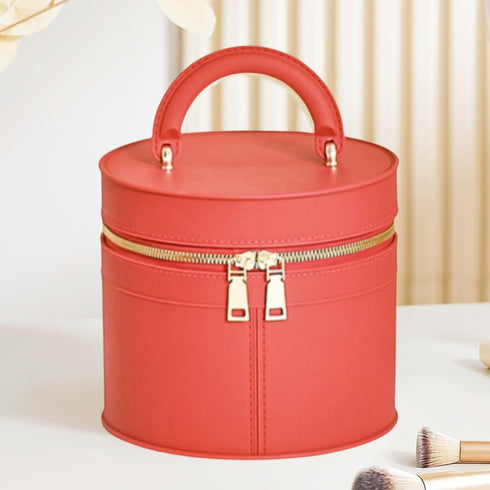 Makeup Bags with Adjustable Divider,Travel Makeup Organizer Bags with Handle,Travel Toiletry Bag for Cosmetics,Jewelry and More,for Women Girls Tr...