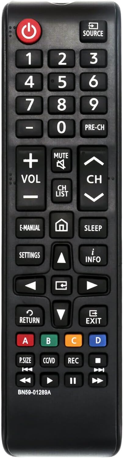 BN59-01289A Replaced Remote Compatible with Samsung Smart 4K LED Ultra HDTV UN55MU6290F UN40MU6290FXZA UN40NU7100 UN40NU7100AFXZA UN43NU7100 UN43N...