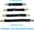 BetyBedy 4Pcs Adjustable Bed Sheet Fasteners Suspenders, Elastic Sheet Band Straps Clips, Cover Grippers Suspenders Holder for Mattress Pad Cover,...