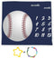 Baseball Theme Baby Monthly Milestone Blanket 48x40in Age Growth Tracker Baby Shower Nursery Blanket Newmom Gift with Bonus Marker LHFS827...