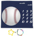 Baseball Theme Baby Monthly Milestone Blanket 48x40in Age Growth Tracker Baby Shower Nursery Blanket Newmom Gift with Bonus Marker LHFS827...