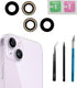 Dogxiong 2pcs/Set Rear Back Camera Glass Lens Replacement for iPhone 14 for iPhone 14 Plus Glass Camera Lens Covers Replacement with Adhesive Prei...