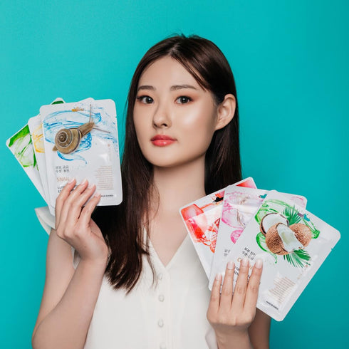 Ultimate Hydrating Face Mask Set Korean Beauty Essence Facial Sheet Mask Korea Skin Care Moisturizing 8 New flavors Skincare 8 masks in a pack Mad...