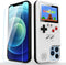 Gameboy Phone Case for iphone 11 with Tempered Glass Phone Screen Protector,Full Color Display 36 Retro Classic Games, Protective Cover Self-Power...