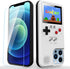 Gameboy Phone Case for iphone 11 with Tempered Glass Phone Screen Protector,Full Color Display 36 Retro Classic Games, Protective Cover Self-Power...