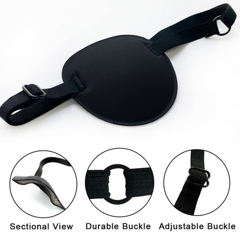 2PCS Eye Patches, Soft Medical Eye Patch Adjustable Amblyopia Lazy Eye Patches, Pirate Eye Patches for Kids and Adults, 2 Color...