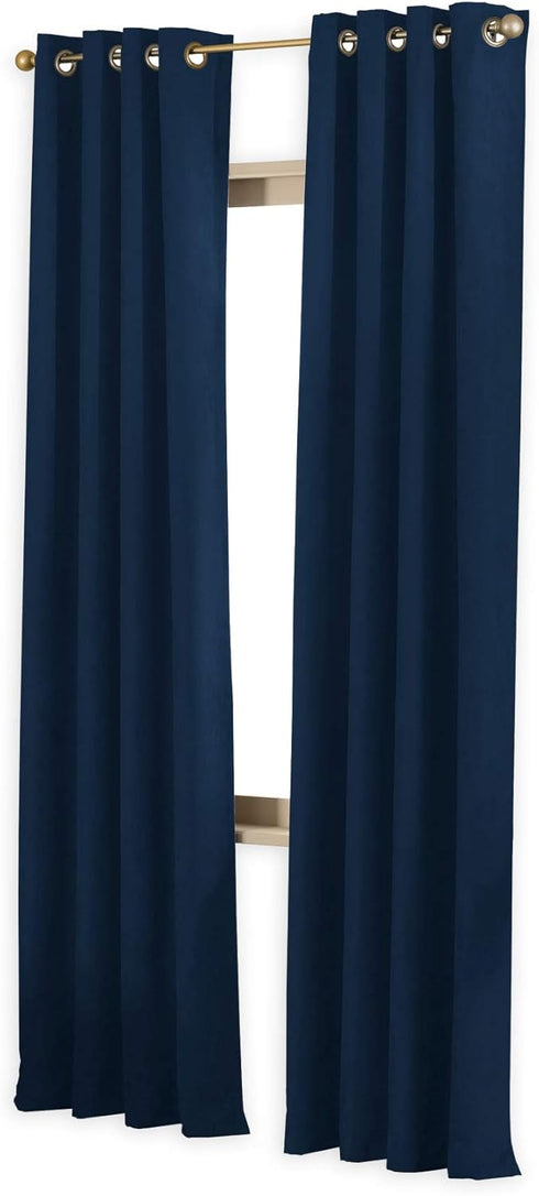 Curtainworks Cameron Grommet Curtain Panel, 50 by 84", Navy...