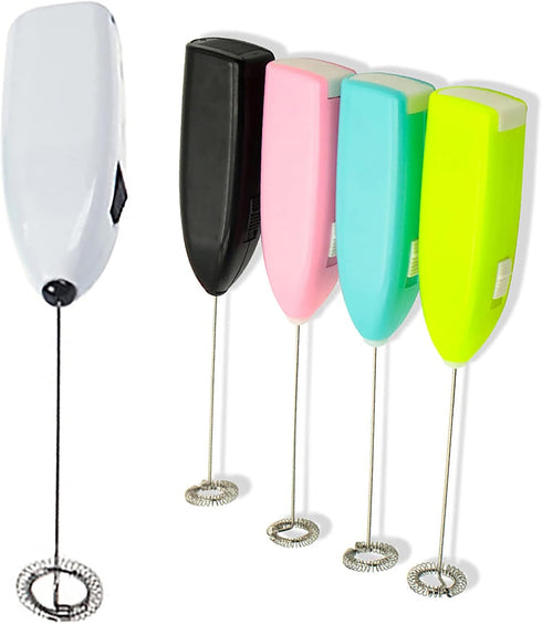 Milk Frother, Coffee Frother, Electric Whisk, Electric Mini Kitchen Stirrer Milk Frother Handheld Coffee Egg Milk Shake Mixer Stainless Steel Batt...