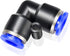 TAILONZ PNEUMATIC Blue Elbow 2 Ways - 10MM Tube OD 90 Push to Connect Tube Quick Fittings Push Lock PV-10 (Pack of 2)...