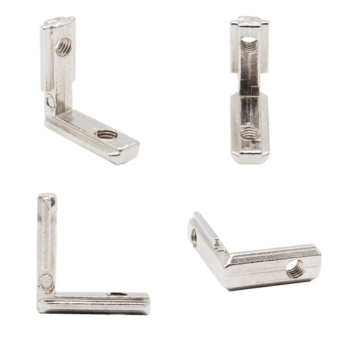 24pcs 2020 Aluminum Extrusion Connector Corner Bracket Joining 2020 Hardware T-Slotted Accessories V-Slot with Screws for 8020 Aluminum Profile 3D...