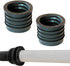 Fernco P22U-205 2-in. Service Weight Cast Iron Hub to 2-in. Sch. 40 PVC Compression Donut, 2-Pack...
