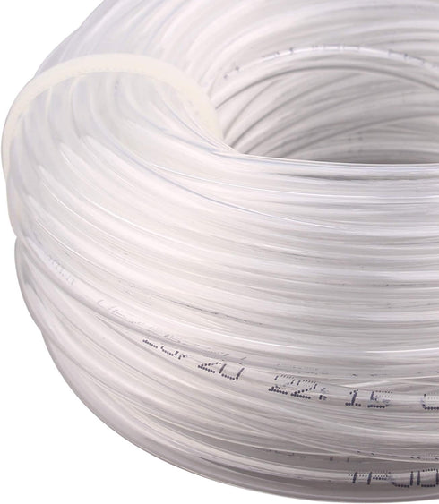 Pneumatic Hose 4mm OD 2.5mm ID Clear Polyurethane PU Tubing Air Compressor Pipe 10Meter (32.8ft)...