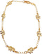 LESLIE BOULES Elegant 18K Gold-Plated Anklet with Seven Elephant Charms - Symbols of Protection, Abundance, and Good Luck...