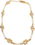 LESLIE BOULES Elegant 18K Gold-Plated Anklet with Seven Elephant Charms - Symbols of Protection, Abundance, and Good Luck...
