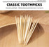 HOPELF 1200 Count Bamboo Toothpicks for Appetizer, Olive, Barbecue, Fruit, Cocktail,Teeth Cleaning,Double-Points Wooden Toothpick....