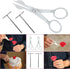 4 Pack Cake Flower Decorating Set Flower Nail and Flower Lifters Stainless Steel Flower Nails Kitchen Baking Cake Cream Icing Decoration Tools for...