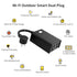 Minoston Outdoor Smart Plug Wi-Fi Plugs Outlet with 2 Individual Control Sockets, Weather-Resistance, Work with Alexa, Google Assistant, 125V, 2.4...