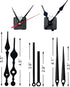 2pcs Silent Quartz Clock Movement Long and Short Shaft with 5 Sets Hands, DIY Wall Clock Mechanism Battery Powered Motor Replacement Repair Clock ...