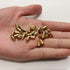 50pcs Glue-in Style Necklace Cord Crimp End Caps Tassel caps Beads crimps end (4mm Wide, 9mm Long, KC Gold Plated)...