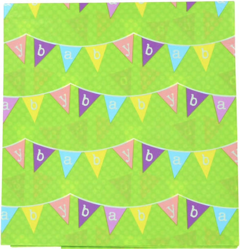 GIANT WRAP BAG: Baby Shower 36 x 44 inch Large present plastic sack. (Style Vary)...