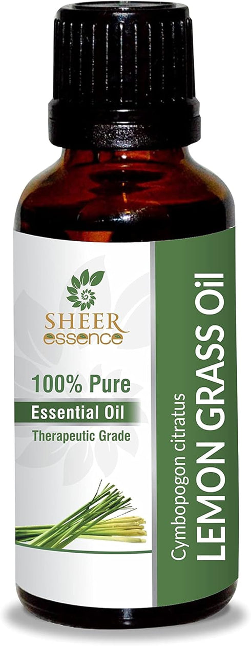 Lemon Grass Oil 15 ML (0.51 Fl.OZ) | 100% Pure Natural Undiluted Uncut Therapeutic Grade Cymbopogon Citratus Essential Oil...