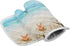 Sandy Beach Set of Oven Mitt and Pot Holde Starfish Seashell Theme Oven Gloves Heat Resistance Non-Slip Surface for Kitchen BBQ Cooking Baking Gri...