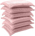 KMAKII Bamboo Kitchen Sponges Dish sponge Super Absorbent Natural Dish Sponges, Red, Pack of 6...