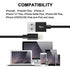 USB A to Lightning Compatible Cable Charging and Sync Cable- Apple Mfi Certified 9.8Feet/ 3Meter - Black (11124)...