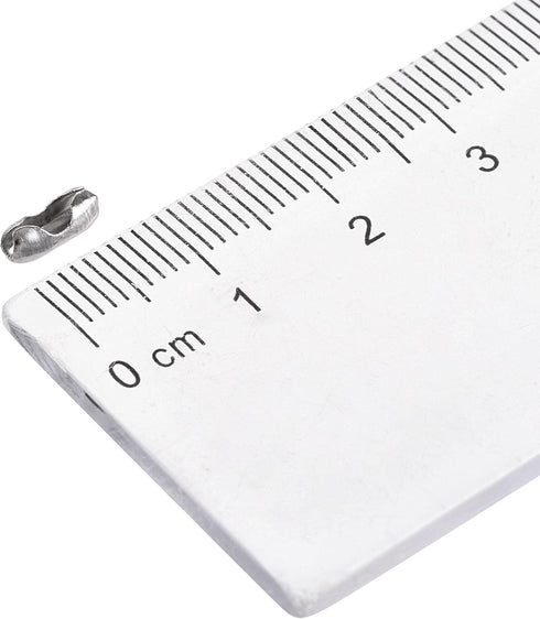 uxcell Ball Chain Connector, 2mm Ball Chains Clasp Crimp Clips Link Stainless Steel Connection, Pack of 100...