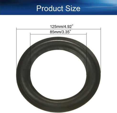 Heyiarbeit 5 Inch Speaker Foam Edge Surround Rings Replacement Parts for Speaker Repair or DIY 4pcs...