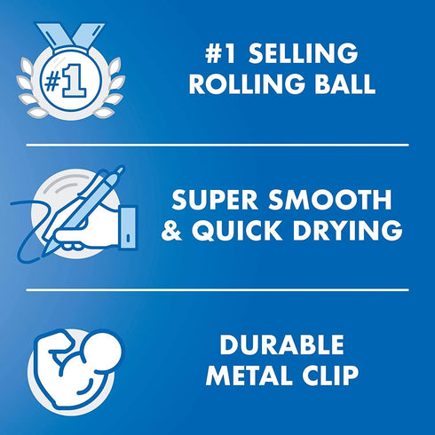 6 PENS: Pilot Precise V5 Retractable Blue Pens, Single Pen (26063) by Pilot...