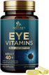 Eye Vitamins & Mineral Supplement, Contains Lutein, Zeaxanthin, Bilberry & Zinc, Supports Eye Strain, Vision Macular Health & Dry Eyes for Adults ...