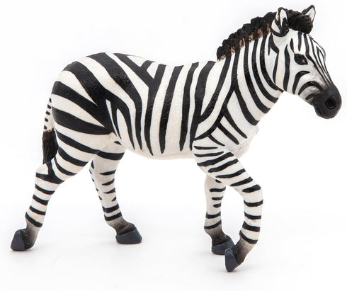 Papo -hand-painted - figurine -Wild animal kingdom - Male zebra -50249 -Collectible - for Children - Suitable for Boys and Girls- from 3 years old...