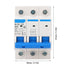 3 Pole 80A Miniature Circuit Breaker Disconnecting Switch PC Flame Retardant DIN Rail Mount for Electrical Safety Easy Installation with Wide Appl...