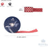 Royal Imports Polka Dot Ribbon, 2.5" (#40) Christmas Ribbon Circle Design for Floral, Craft, Holiday Decoration, 25 Yard Roll (75 FT Spool) - Red/...