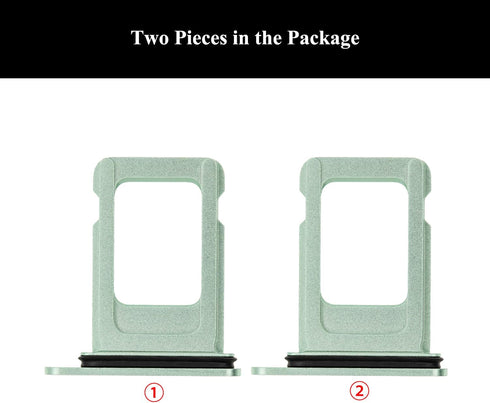 2 Pieces Sim Card Tray Holder with Waterproof Rubber & Eject Pin Replacement for iPhone 12 6.1 Inch (Green)......