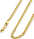 FIBO STEEL 18k Real Gold Plated 2.5-8 MM Stainless Steel Mens Womens Necklace Twist Rope Chain, 16-36 inches...